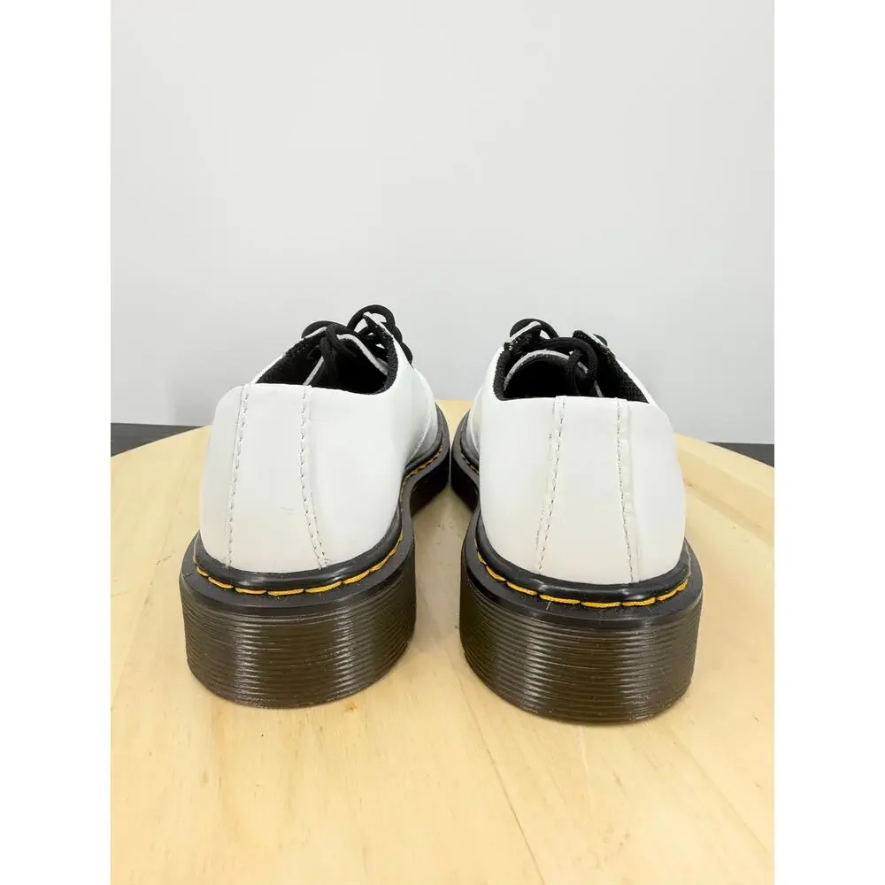 Dr. Martens 1461 Kids Leather Oxford Shoes Size 1 White Preppy Casual Unisex